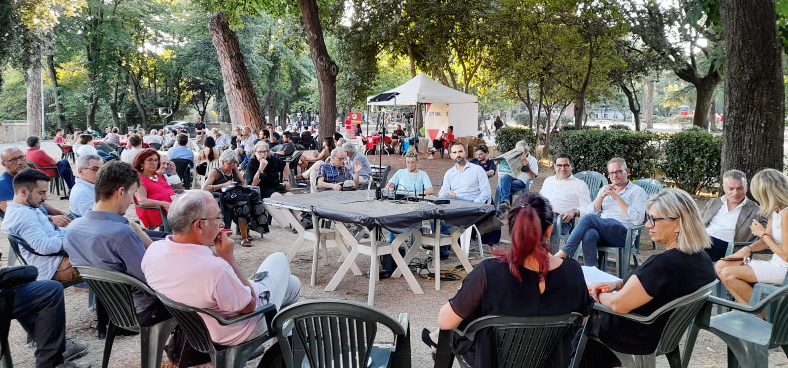 dibattito alla festa di left wing